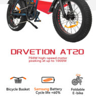E-bike DRVetion AT20 pieghevole con ruote fat e telaio rinforzato