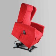 Poltrona Relax Savoy reclinabile con rivestimento in tessuto morbido