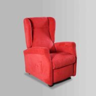 Poltrona Relax Savoy reclinabile con rivestimento in tessuto morbido